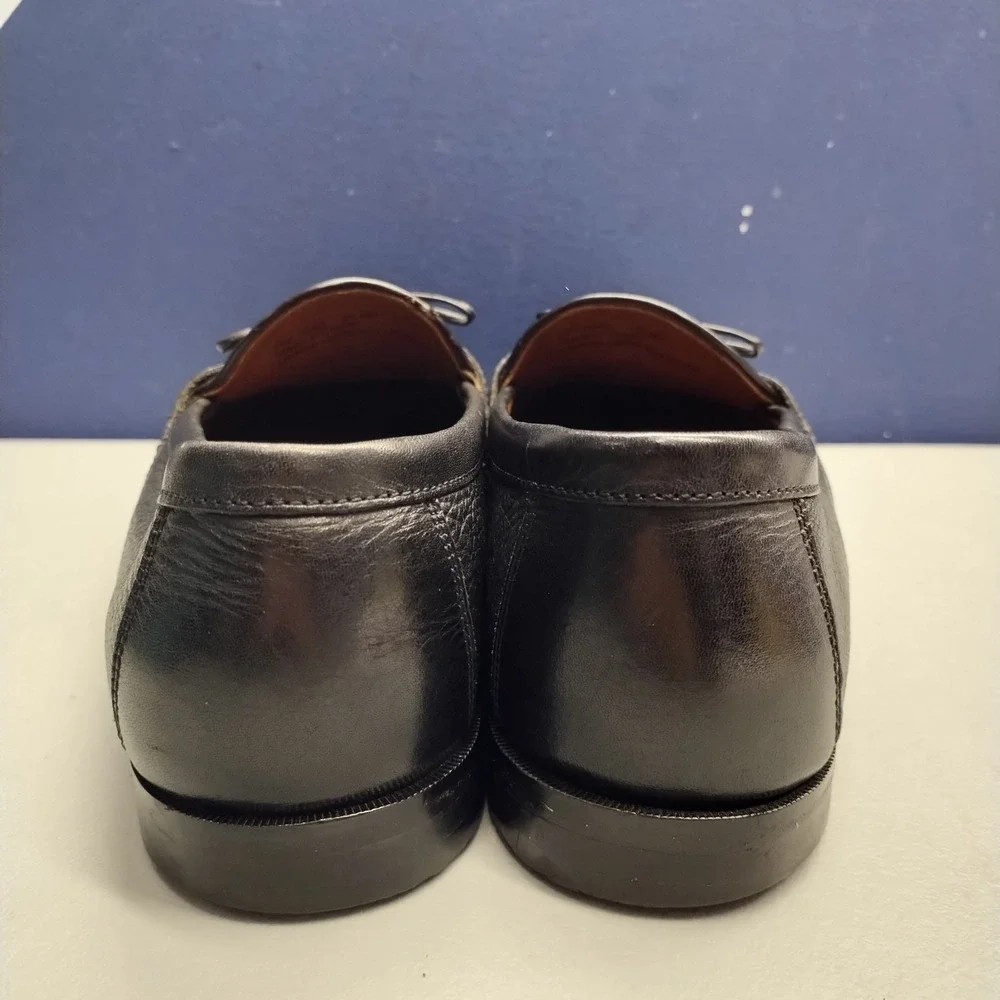 Johnston & Murphy Aragon II Loafers Mens Size‎ 10.5 Black Kiltie Tassel Slip On